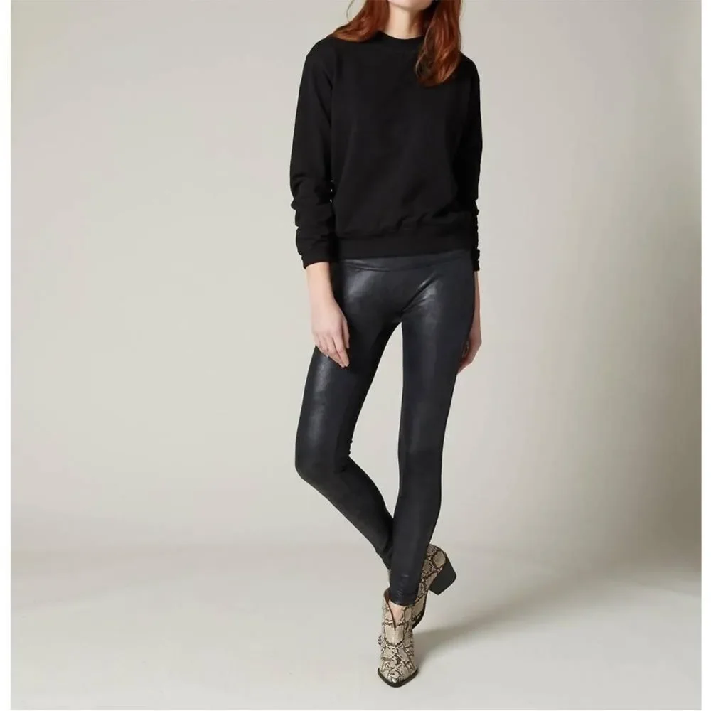 JAG FAUX LEATHER SKINNY PULL ON PANTS SIZE 10